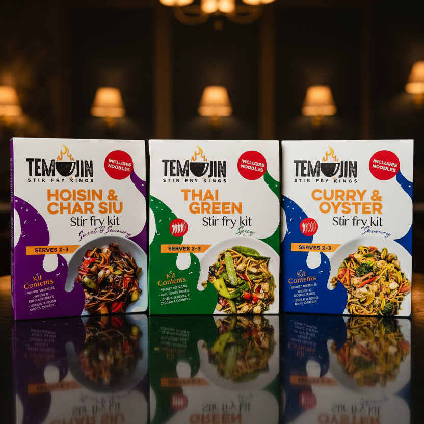 Temujin Stir-Fry Kit Trio – 3 Kits, Each Serves 2