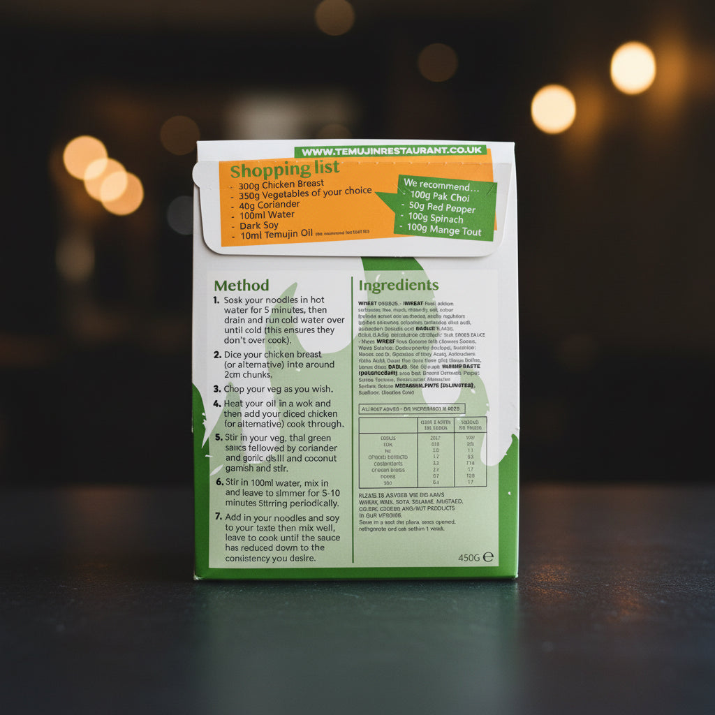 Temujin Thai Green Stir-Fry Kit – Serves 2